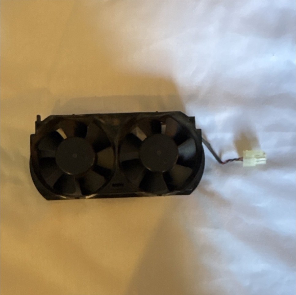 Dual Fan Internal Cooling Device Black Wired Plastic for Video Game Console