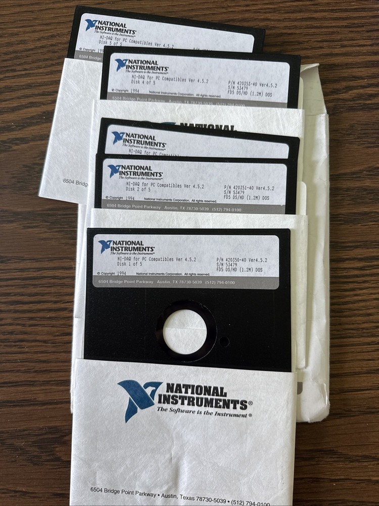 NATIONAL INSTRUMENTS AT-GPIB CONTROLLER CARD With Manuals N Software Box