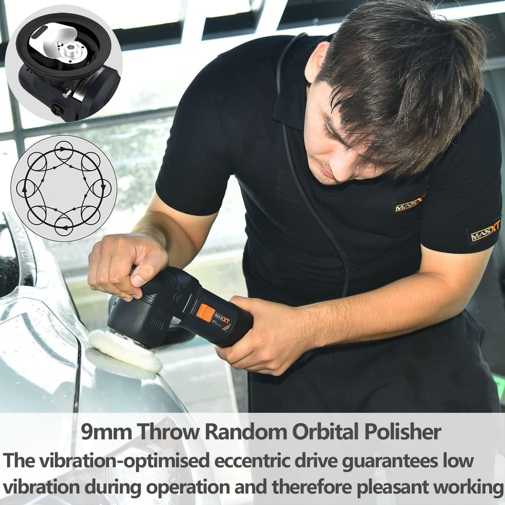 MAXXT Car Buffer Polisher Rotary Variable Speed 7 Inch Polishing Machine