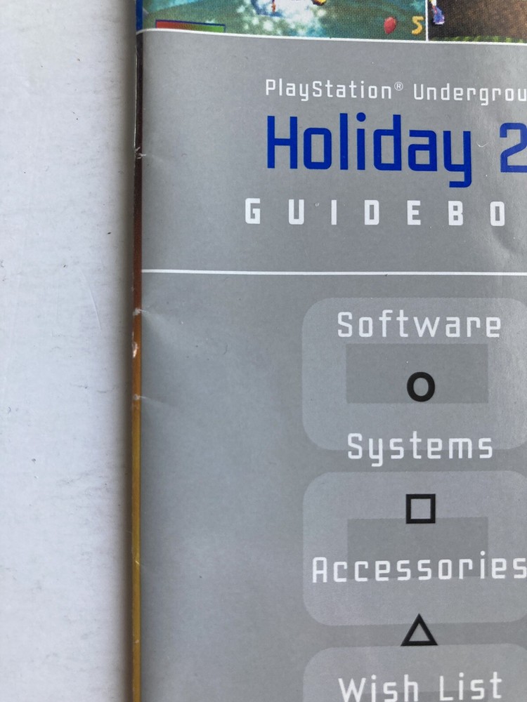 Sony Playstation Underground Holiday 2k Guidebook