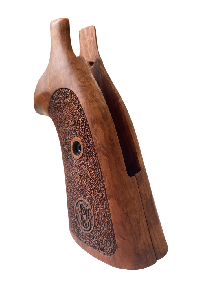 Conversion Grips for S&W, N FRAME ROUND BUTT, Rough Texture Opened Back