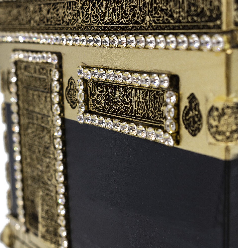 Modefa Islamic Table Decor | Muslim Gift | Kaba Replica S1650 | Medium - Gold