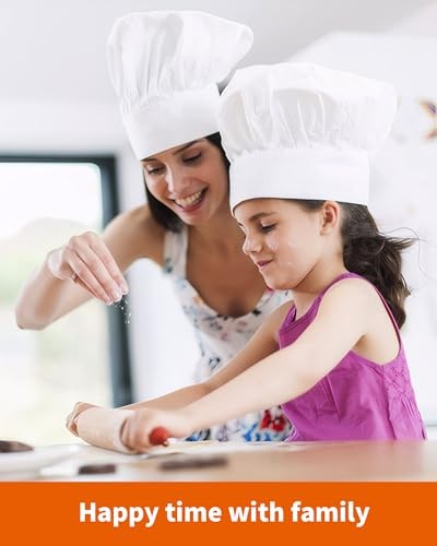 Chef's Hats Adjustable Elastic Baker Kitchen One Size 1 Pack White Chef Hat