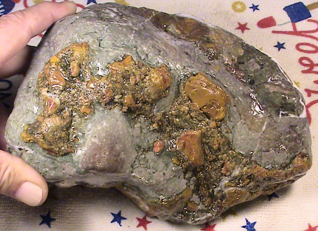 Dendritic Chalcedony Ocean Jasper Agate, Rough Lapidary Rock, 6 LBS, 15 OZ, R261