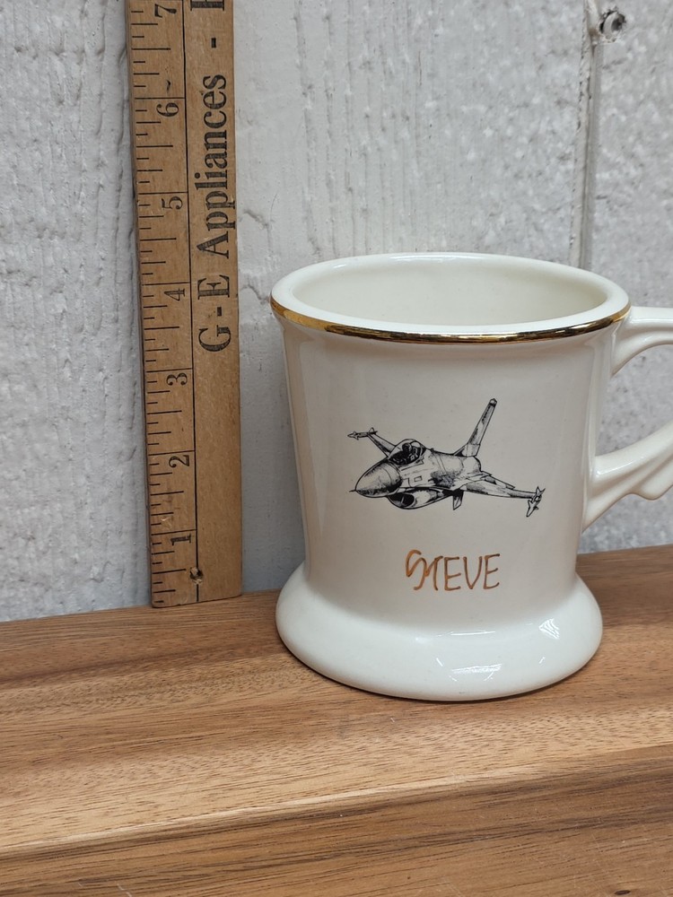 Air Training Command Instructor Mug Fighter Jet Momogram STEVE