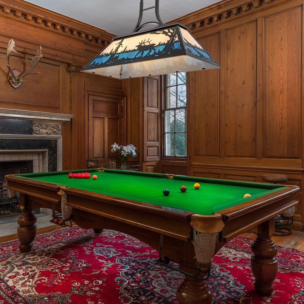 Pool Table Light, Vintage Billiard Lights for Over 7ft 8ft 9ft Pool Table, Sn...