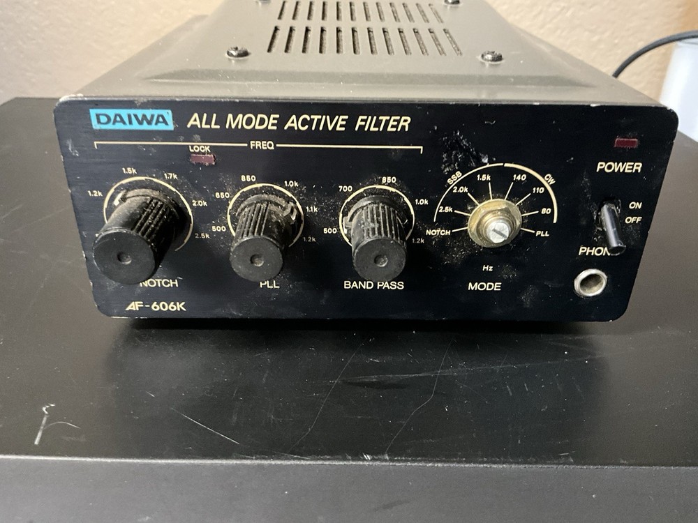Daiwa AF-606K All Mode Active Filter for HAM Radio Nice Shape Untested Recently