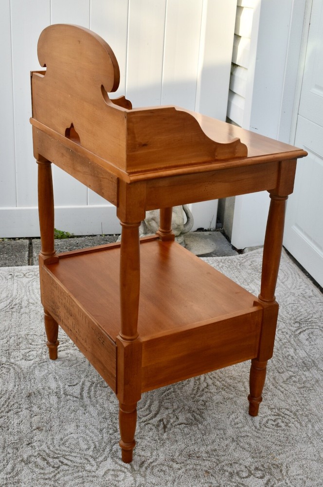 Vintage Lexington Solid Cherry Americana Stand/Table w/Pull-Out & Drawer