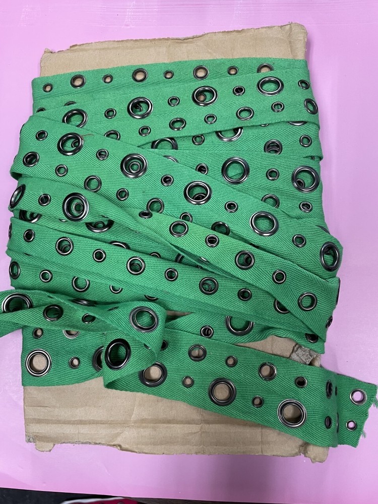 Green 2 Inch Width Eyelet Tape