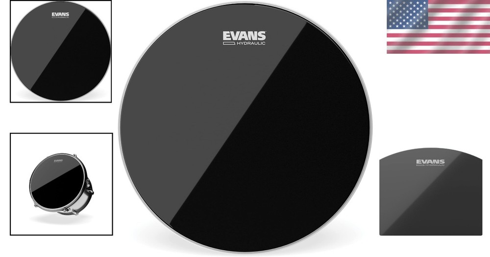 10" Black Drumhead - Made in USA