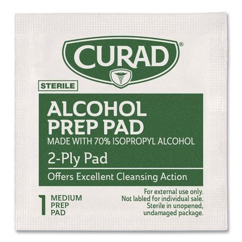 Curad Alcohol Swabs, 1 x 1, 200/Box, 2 Boxes/Pack