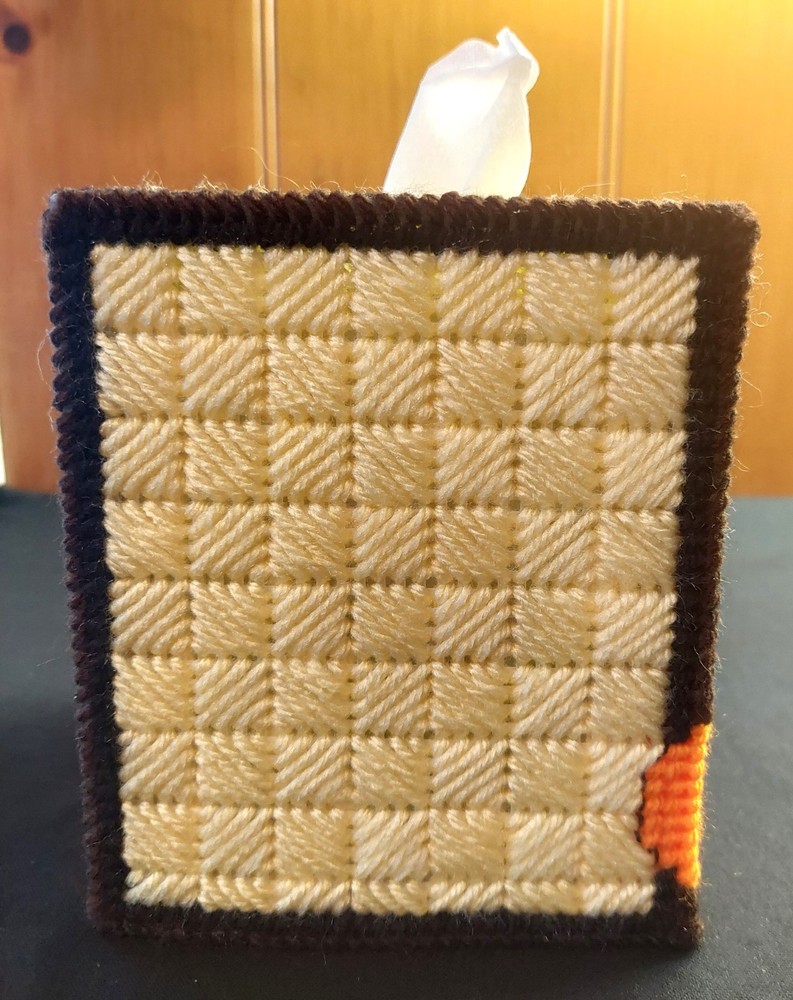 "Yosemite Sam" Tissue Box Cover (Plastic & Yarn) Finished