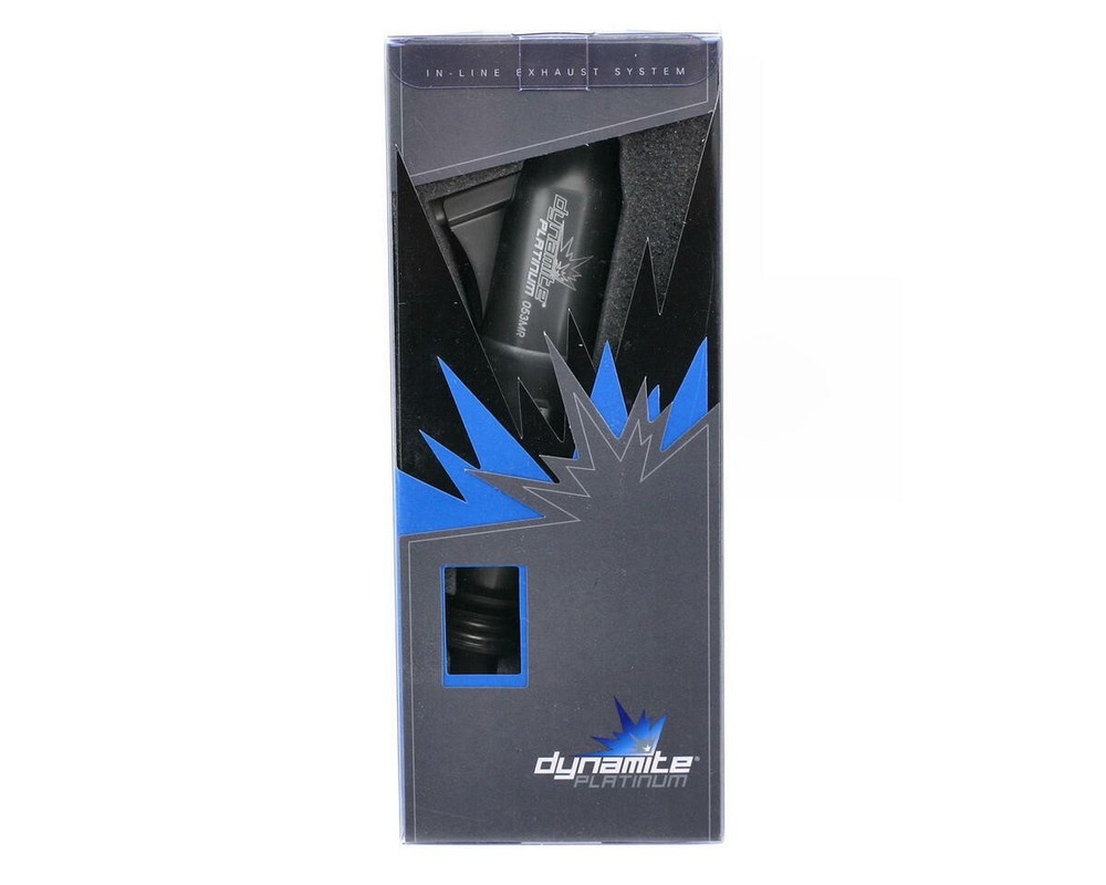 Dynamite Platinum 1/8 Scale 053 Mid Range Inline Exhaust System Hard Anodized
