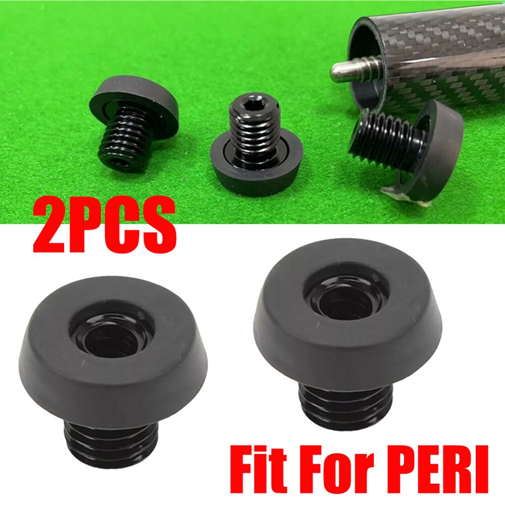 2PCS Pool Cue Back Plug Screw Bottom Bumper Protector for PERI Billiard Cue US