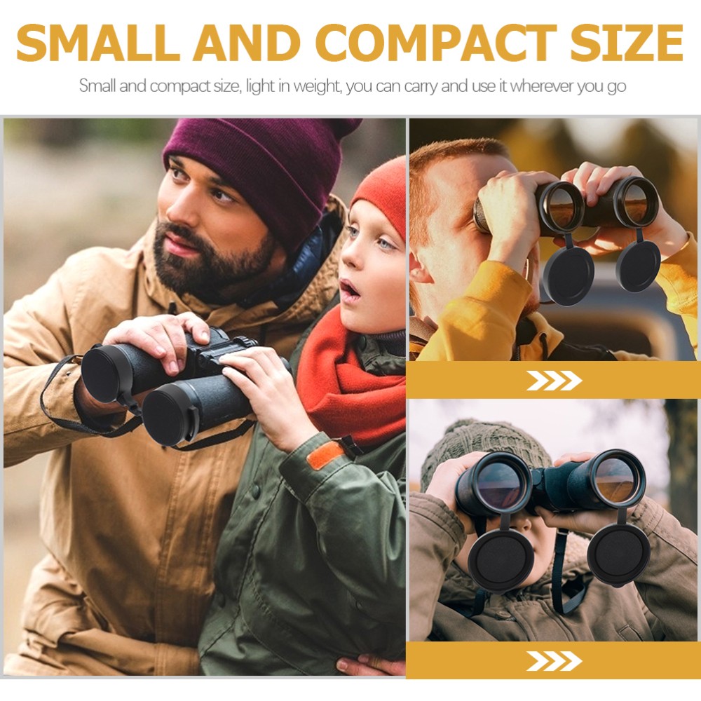 1 Set Binocular Objective Lens Caps Rubber Objective Lens Protect Covers
