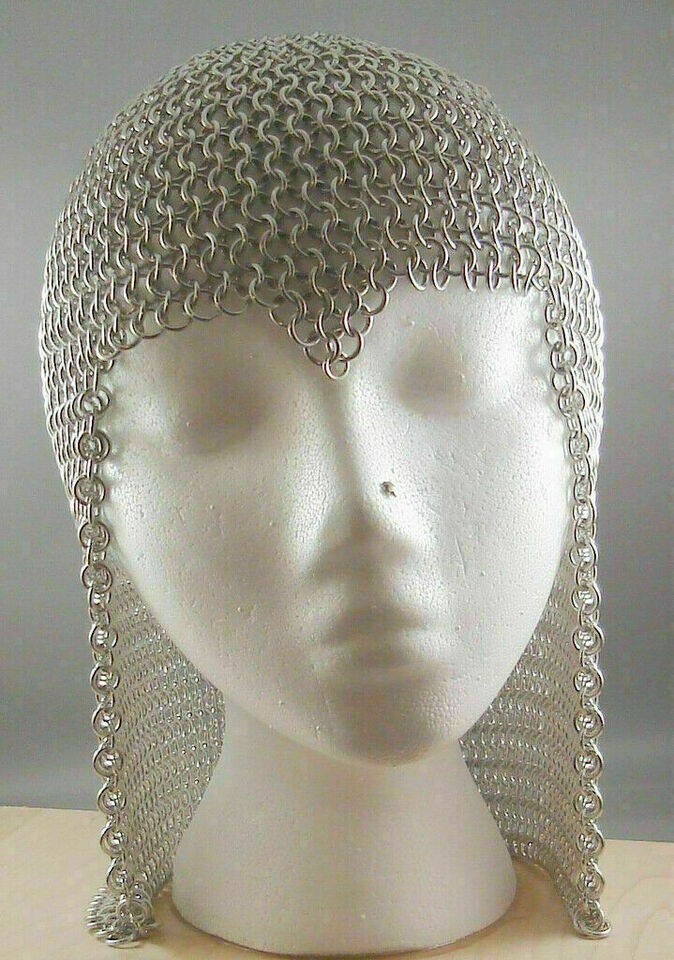 Handmade Hood Chainmail Coif Chain mail Medieval Reenacment Unique