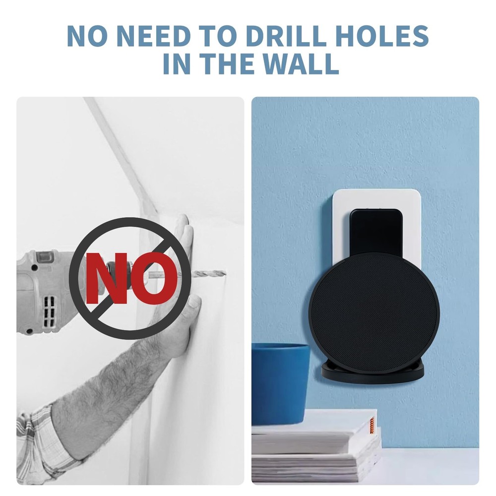 Wall Mount Holder for Echo Pop Speaker Black Cable Management Space Saver