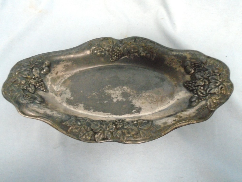 Superior Silver Co Tray Quadruple Plate 2036 12.5 " x 6.5’’ Serving Dish