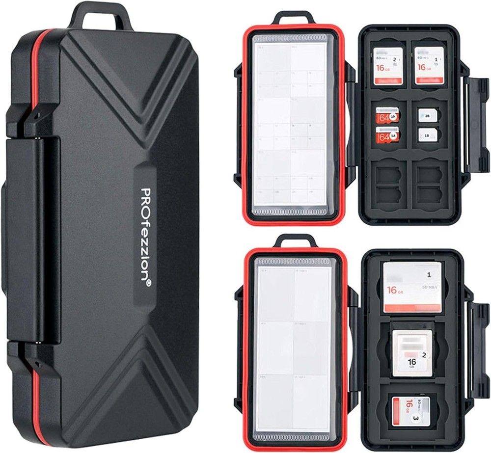 Compact 48-Slot Memory Card Carrying Case - Durable, Lightweight & User Friendly