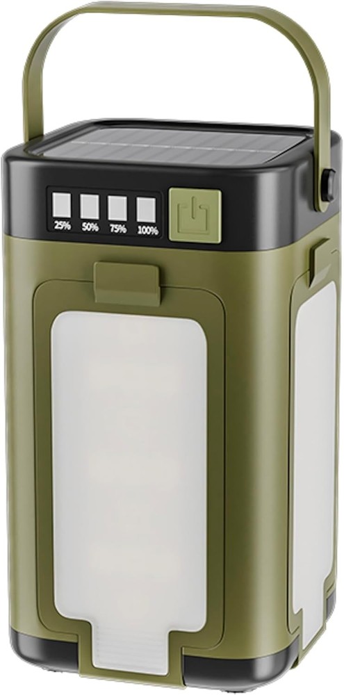 IPX4 Waterproof Led Camping Lantern with Solar Panel and Type-C Charging, 4