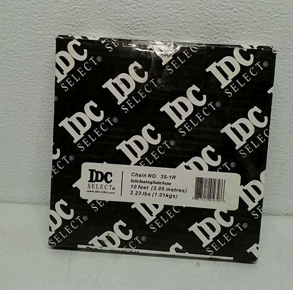 idc select chain no 35-1R solid bushing solid roller 10 feet 2.23 lbs NOS