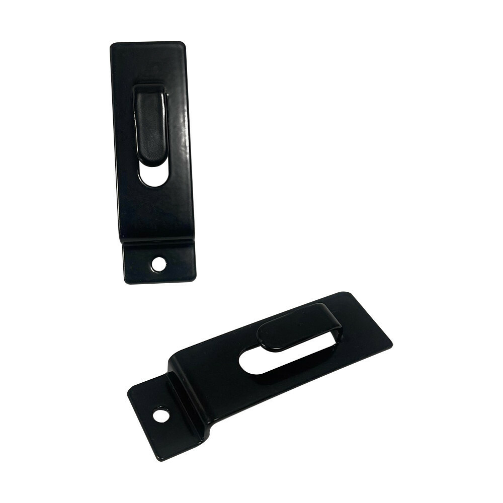 Utility Hooks - Single Slatwall Notch Hook - Black - PACK 25