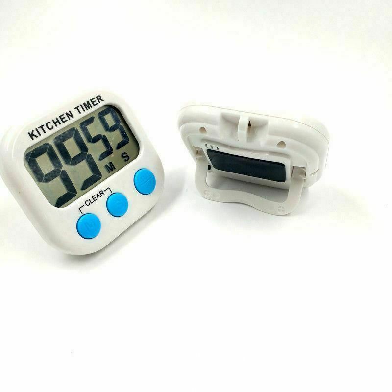 Magnetic Large LCD Screen Digital Kitchen Timer Alarm Count Up Down