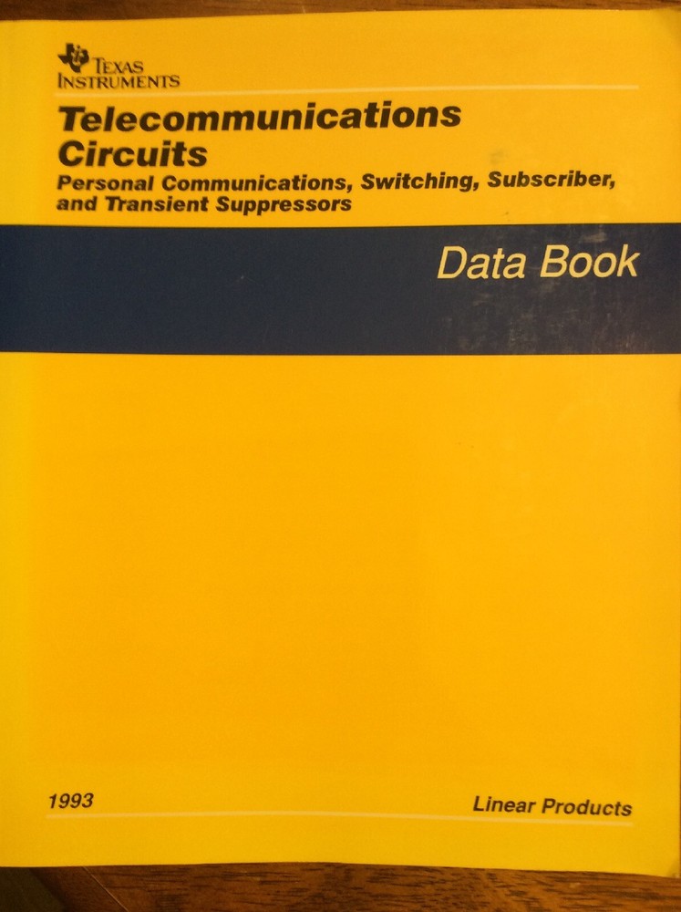 Telecommunications Circuits Data Book (1993)
