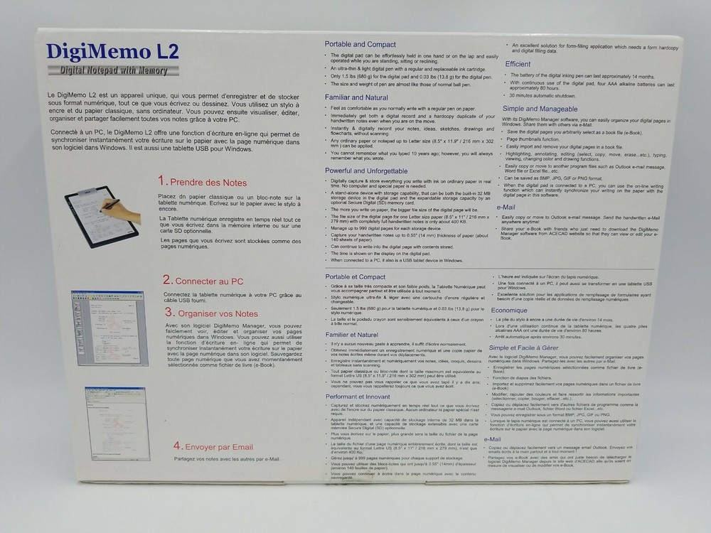 SolidTek DM-L2 DigiMemo L2 8-1/2-by-11-Inch Digital Notepad