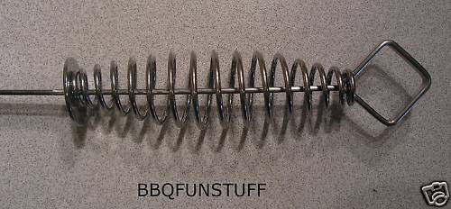 Gas Charcoal Grill Fire BBQ 17" SS Coiled Skewers (4)