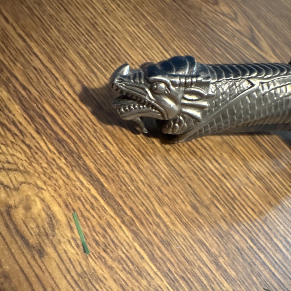 Dragon Handle Silver Stainless Steel Dirk Dagger with Metal Handle