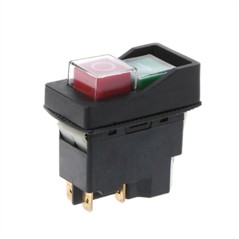4 Pin 16A Push Button Switch Industrial Electromagnetic Pushbutton Switch