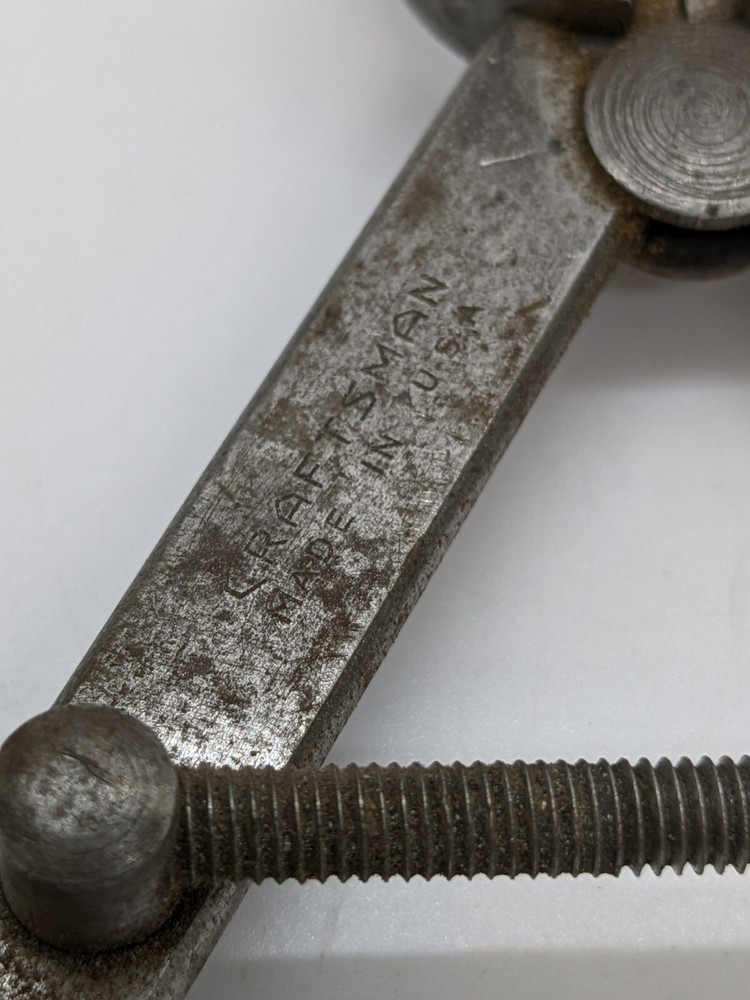 6" INCH DIVIDER COMPASS CALIPER CRAFTSMAN U.S.A.