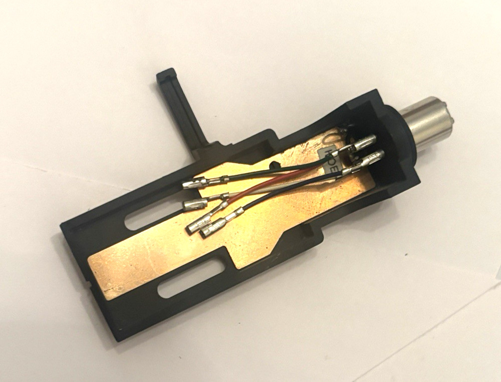 BLACK TURNTABLE HEADSHELL - NOS - MAKE UNKNOWN