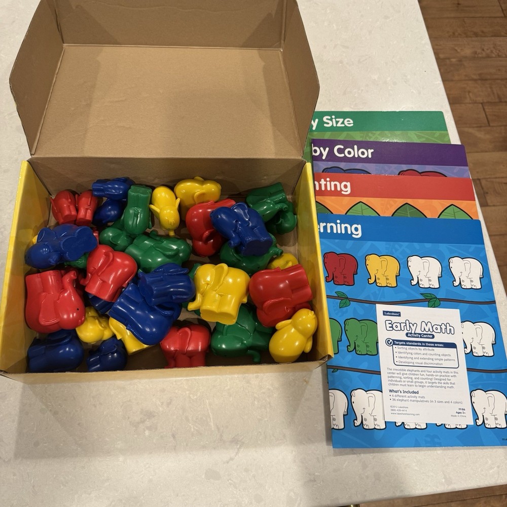 Lakeshore Learning Resources Early Math Activity Center 35 Elephants Educational