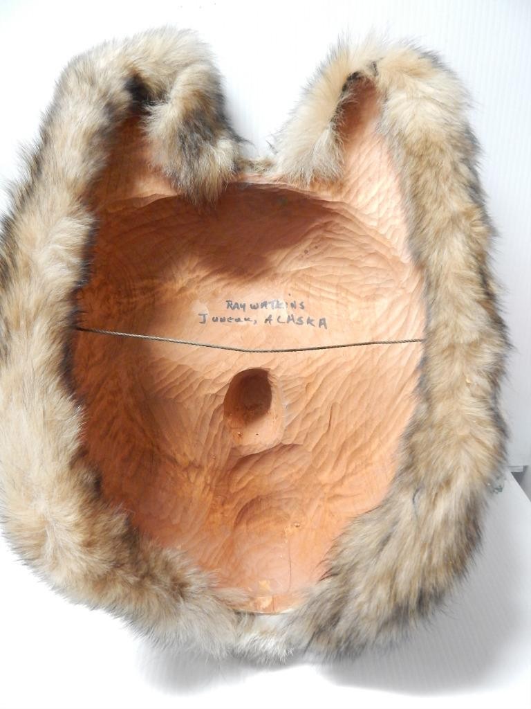 XTRA LARGE MASTERPIECE: VINTAGE JUNEAU ALASKA TLINGIT / HAIDA MASK - SIGNED