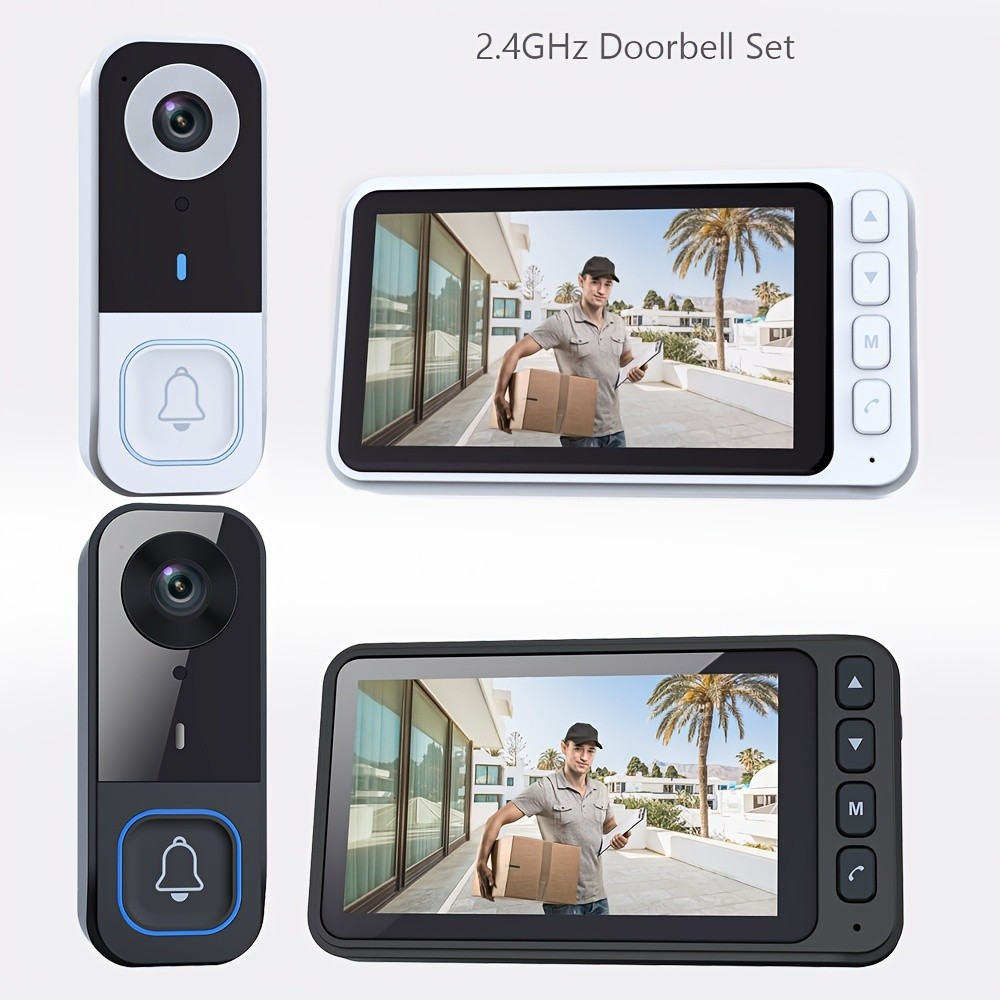KEPEAK 1pc Smart Doorbell (Black)