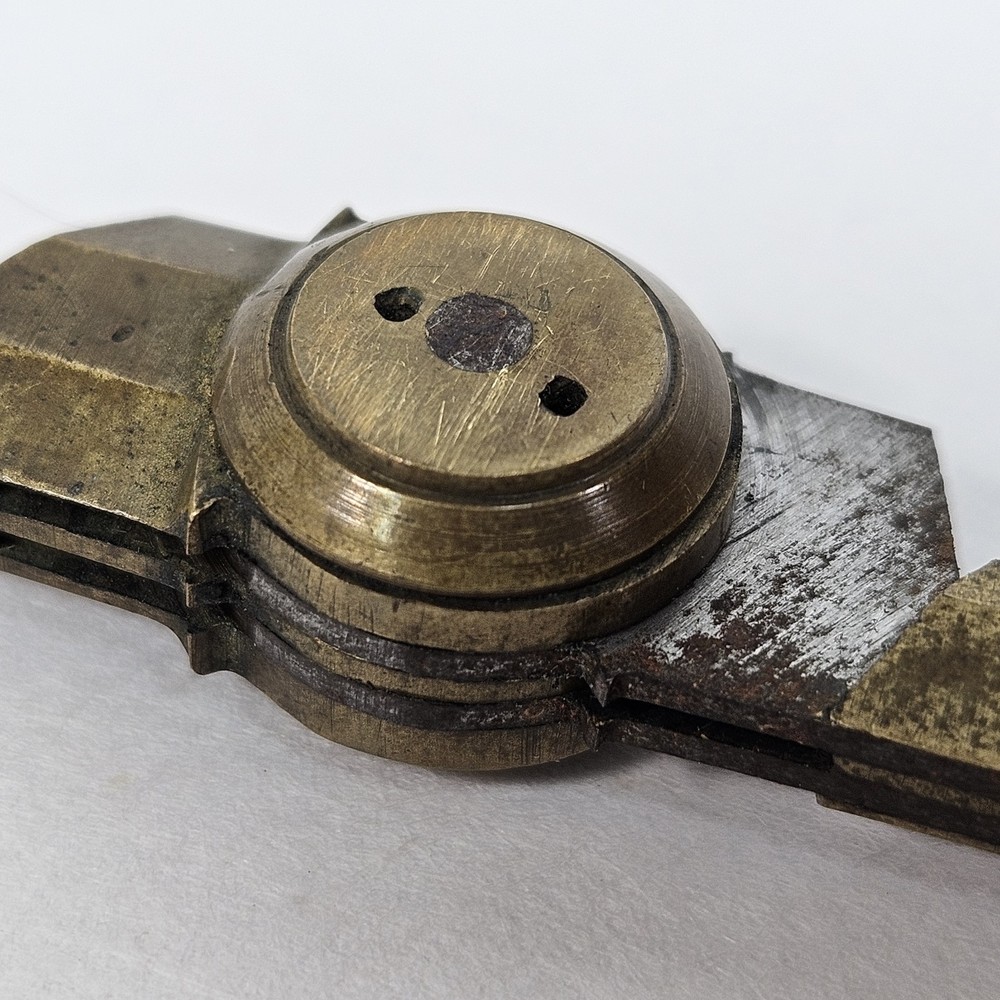 Vintage Brass Drawing Compass Divider Tool Engineering Drafting Antique