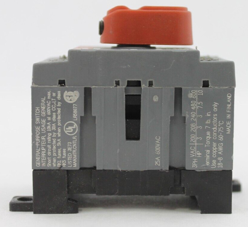 ABB OT25E3 Disconnect Switch