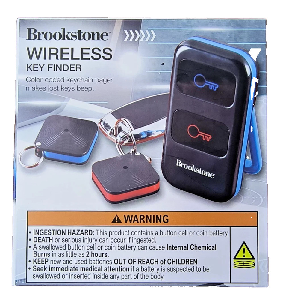 Brookstone Wireless Key Finder 30 ft Operating Range