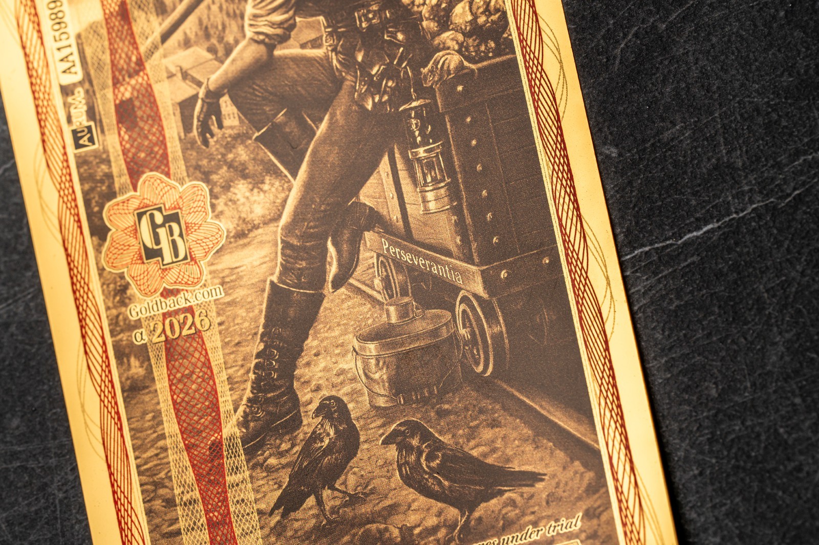 2026 - 10 IDAHO Goldback Aurum Gold Foil Note 1/100 oz 24kt .999 Fine PRESALE