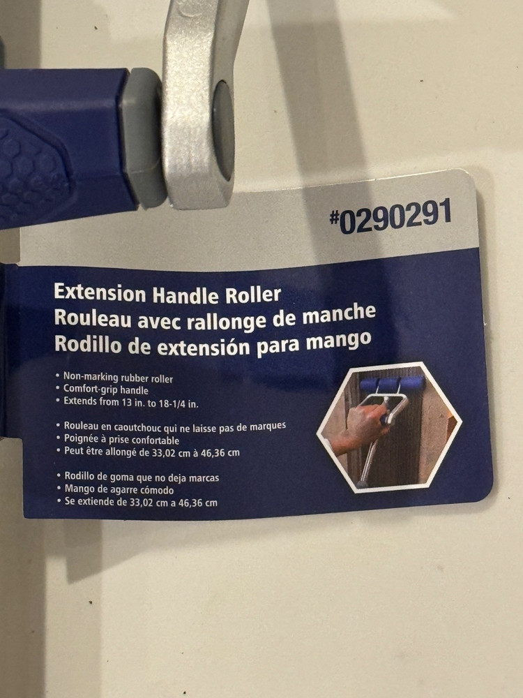 Kobalt Extension Handle Roller Non-marking Rubber