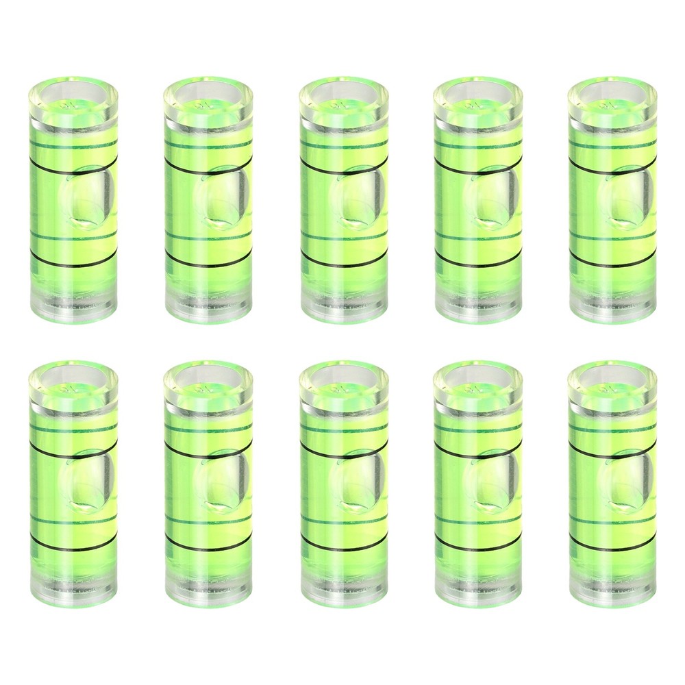 10pcs 40x9.5mm Small Cylindrical Bubble Level Vials Levels Measuring Tools