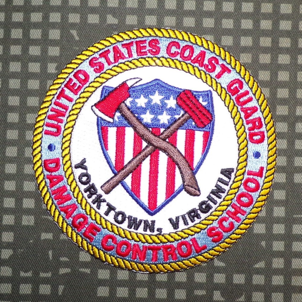USCG US Coast Guard Damage Control School Full Color Patch