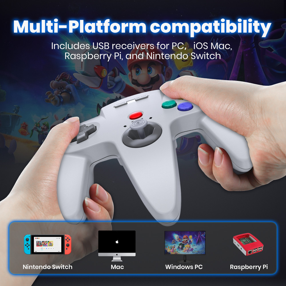 USB N64/Gamecube/SNES Controller Gamepad for PC MAC Window 7 8 10 Raspberry Pi