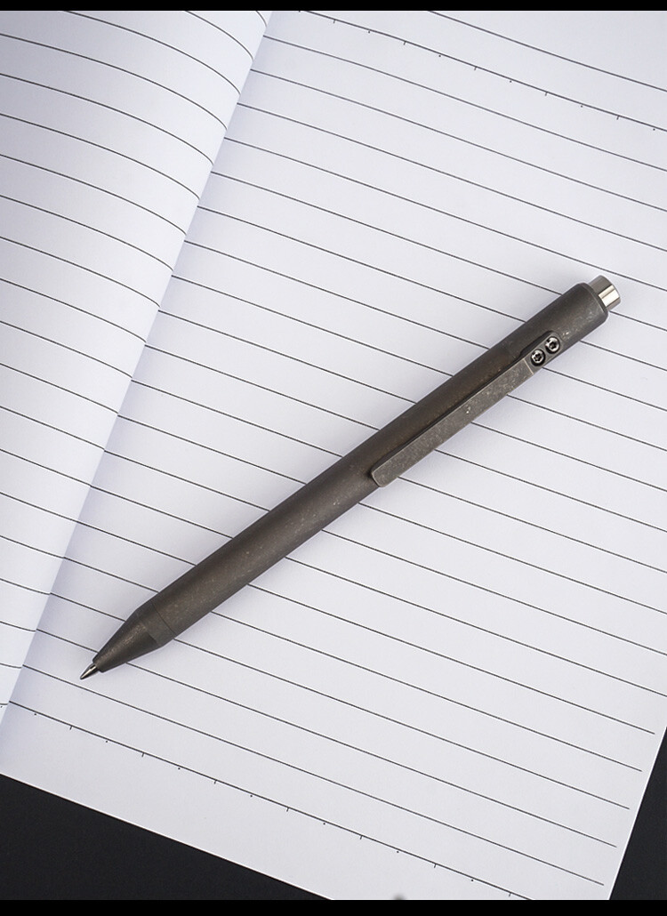 Premium Titanium Alloy Stonewash Ballpoint Pen – Durable Collectible Gift
