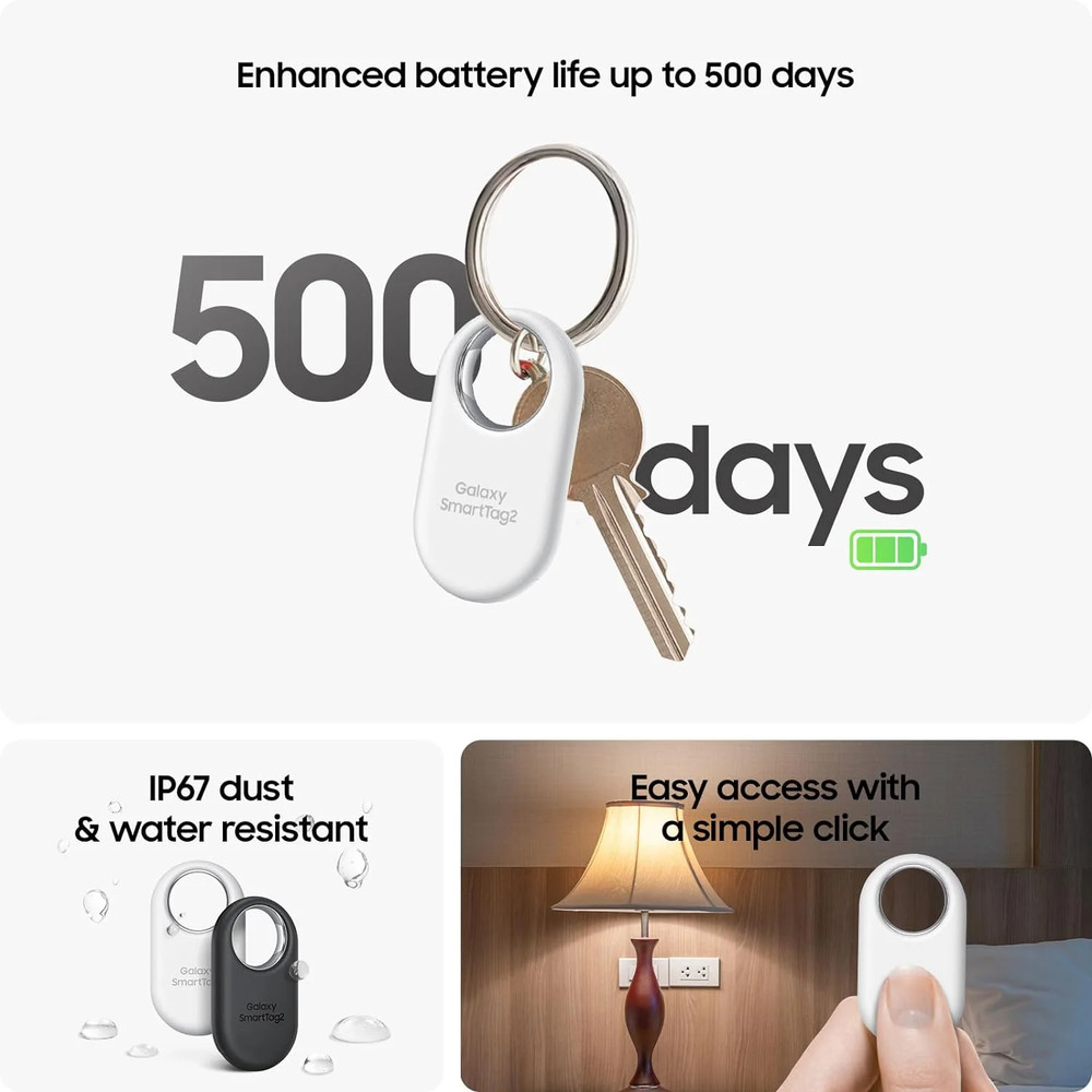 Samsung Galaxy Smarttag2 (4-Pack) Anti-Loss Bluetooth Tag