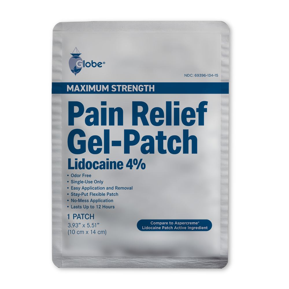 Globe Lidocaine 4% Patch | Maximum Strength Pain Relief 15 Count | Value Pack