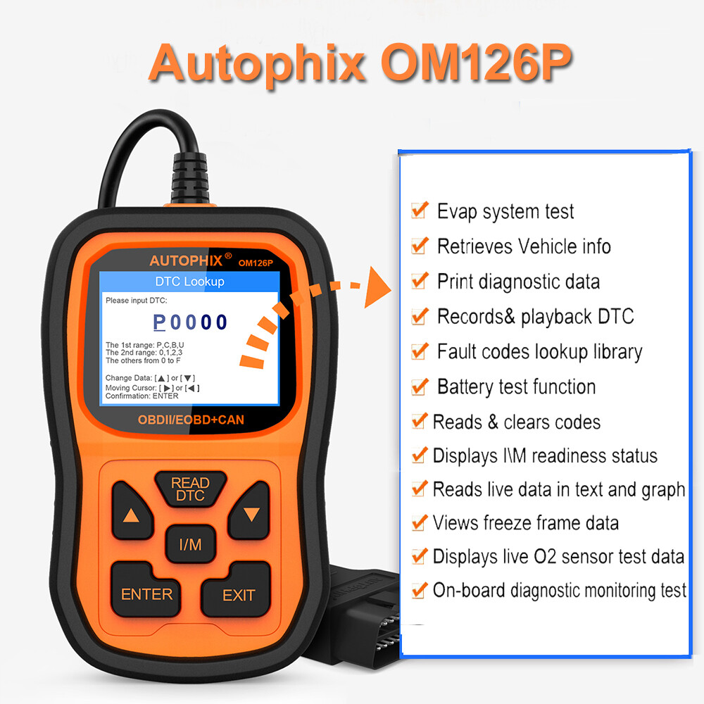 Professional OBD2 Diagnostic Device Car Scanner Check Engine Light Code Reader