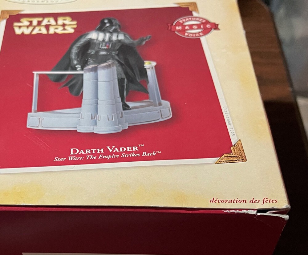 Darth Vader Empire Strikes Back 2005 HALLMARK Keepsake Magic Voice Untested